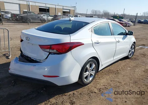 2016 Hyundai Elantra Se из США, поврежденный, VIN 5NPDH4AE0GH732685